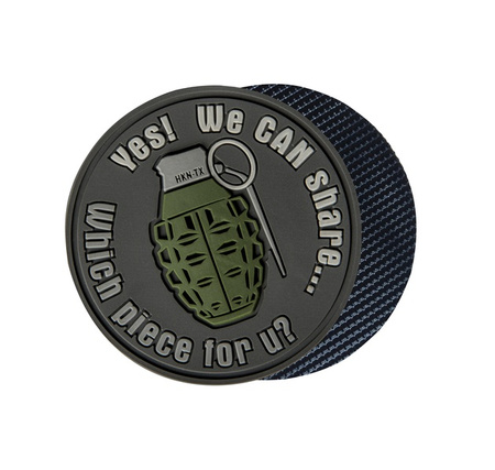 Helikon-Tex  Emblemat Granat "We can share" PVC Szary