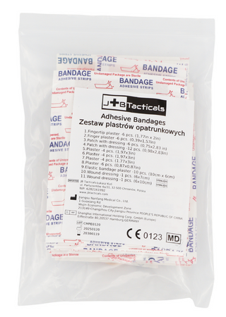 JB Tacticals Zestaw 11 Rodzajów Plastrów Opatrunkowych 60szt