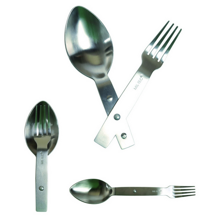 Mil-Tec Zestaw Sztućców Klappessbesteck Goffel Steel