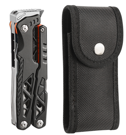 JB Tacticals Narzędzie Wielofunkcyjne Multitool 17w1 – Czarny