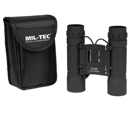 Mil-Tec Lornetka Faltbar 10x25 Czarna