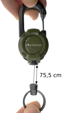 JB Tacticals Smycz Taktyczna z Karabinkiem Retraktor - Zielony