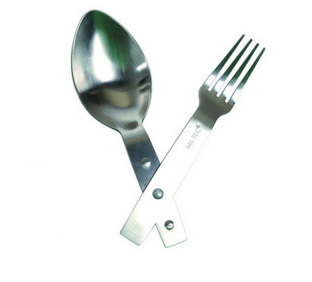 Mil-Tec Zestaw Sztućców Klappessbesteck Goffel Steel