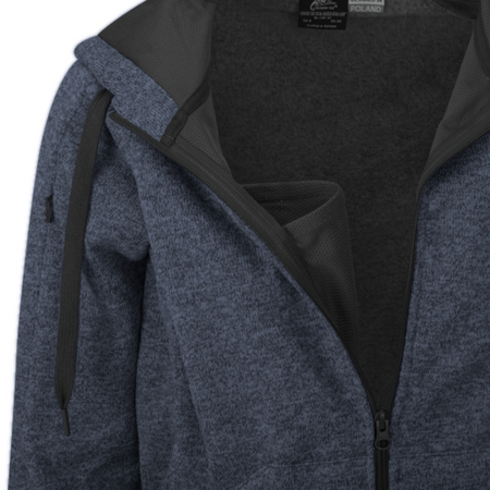 Helikon-Tex Bluza Covert Tactical Hoodie FullZip Melange Blue