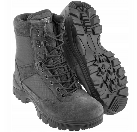 Mil-Tec Buty Taktyczne z Zamkiem Szare