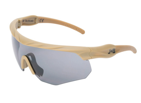 JB Tacticals Okulary Ochronne Strzeleckie JB-04 Brązowe