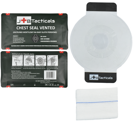 JB Tacticals Opatrunek Wentylowy Chest Seal Vented AZ-CS14