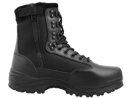 Mil-Tec Buty Taktyczne z Zamkiem Czarne
