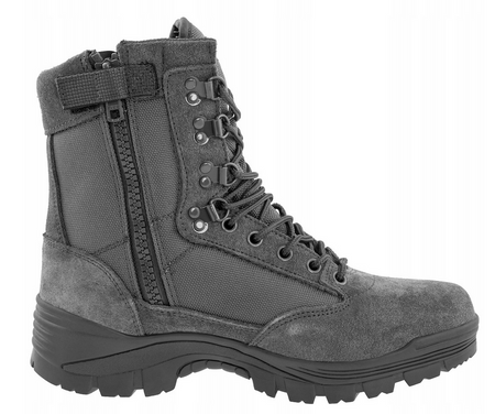 Mil-Tec Buty Taktyczne z Zamkiem Szare