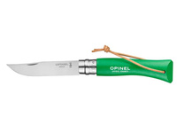 Opinel Nóż Colorama 07 Green z Rzemieniem