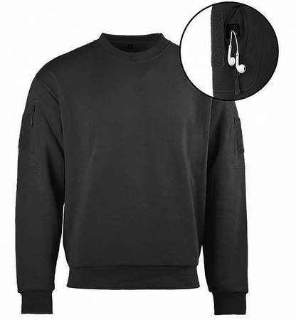 Mil-Tec Sweter Taktyczny Combat Shirt Czarny