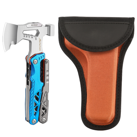 JB Tacticals Multitool Taktyczny z Siekierką 24w1 - Niebieski