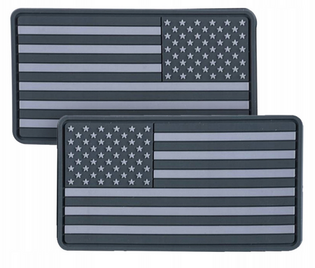 Helikon-Tex Emblemat Flaga USA Szara