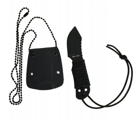 Mil-Tec Nóż na Szyję z Łańcuszkiem Paracord M.Kette 9cm
