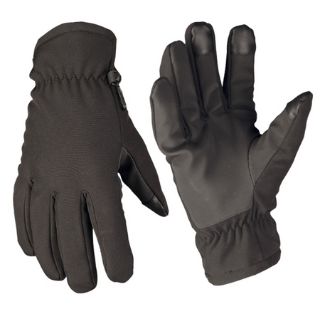 Mil-Tec Rękawice Softshell Czarne
