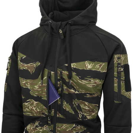 Helikon-Tex Bluza Rogue Hoodie FullZip Tiger Stripe/Czarny