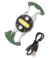 JB Tacticals Multitool Latarka EDC COB LED - Zielona