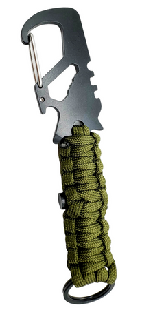 JB Tacticals Brelok Paracord z Karabińczykiem - Zielony