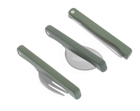 Mil-Tec Niezbędnik ze Składanymi Sztućcami Oliwkowy