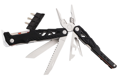 JB Tacticals Narzędzie Wielofunkcyjne Multitool 17w1 – Czarny