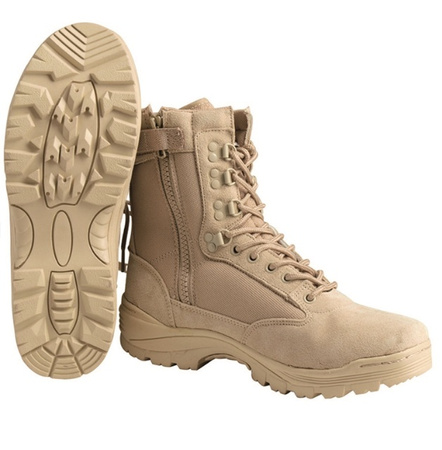 Mil-Tec Buty Taktyczne z Zamkiem Khaki