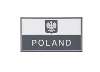 Helikon-Tex Emblemat Flaga PL z godłem 90x50mm Szara