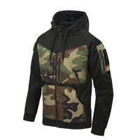 Helikon-Tex Bluza Rogue Hoodie FullZip US Woodland/Czarny