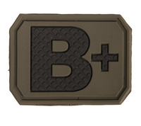 Mil-Tec Naszywka Rzep 3D Grupa Krwi B+