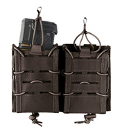 Mil-Tec Ładownica Podwójna na Magazynek Pistoletowy Open Top Flex Czarny