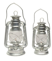 Mil-Tec Lampa Naftowa w Stylu US 23cm Srebrna