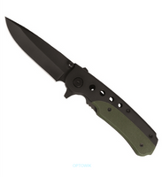 Mil-Tec Nóż Kieszonkowy Składany Czarny/Oliwkowy