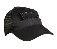 Mil-Tec Czapka z Daszkiem z Siatką Czarna