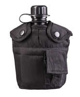 Mil-Tec Menażka z Manierką 1L i Pokrowcem Czarna