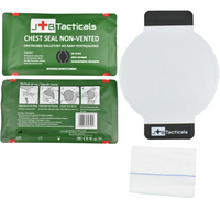 JB Tacticals Niewentylowany Opatrunek Okluzyjny na Rany Klatki Piersiowej AZ-CS15