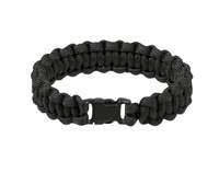 Mil-Tec Bransoleta Survivalowa z Paracordu 15mm Czarna