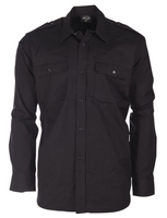 Mil-Tec Koszula Bawełniana Wojskowa Czarna