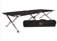 Mil-Tec Łóżko Polowe 190 x 65cm Czarne