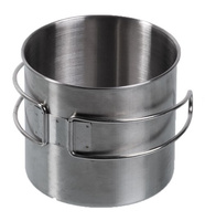 Mil-Tec Kubek Stalowy ze Składanym Uchwytem 600ml