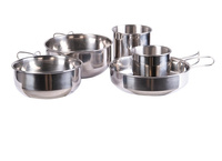 Mil-Tec Zestaw Garnków 5 Częściowy Steel