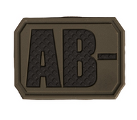 Mil-Tec Naszywka Rzep 3D Grupa Krwi AB-