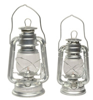 Mil-Tec Lampa Naftowa w Stylu US 28cm Srebrna