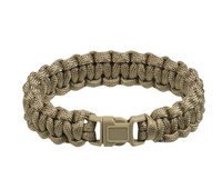 Mil-Tec Bransoleta Survivalowa z Paracordu 15mm Coyote