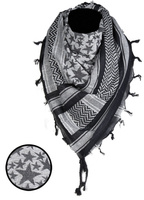 Mil-Tec Chusta Bandana Shemagh Stars Czarno Biała