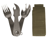 Mil-Tec Zestaw Sztućców ze Spinką i Pokrowcem
