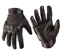 Mil-Tec Rękawice Taktyczne Skórzane Czarne