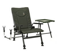 Fotel Wędkarski F5R ST/P ze Stolikiem i Uchwytem na Wędkę