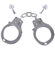 Mil-Tec Kajdanki z Pojedynczym Zamkiem Niklowane z Osłoną na Broń