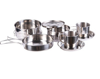 Mil-Tec Zestaw Garnków 8 Częściowy Steel