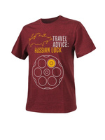Helikon-Tex T-Shirt Travel Advice: Russian Luck Melange Red