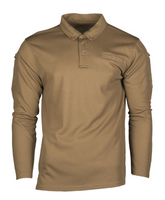 Mil-Tec Polo Sportowe z Długim Rękawem Ciemny Coyote